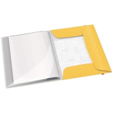 Pasta Catálogo Leitz Cosy 4670-00-19 A4 PP 20 Bolsas Amarelo