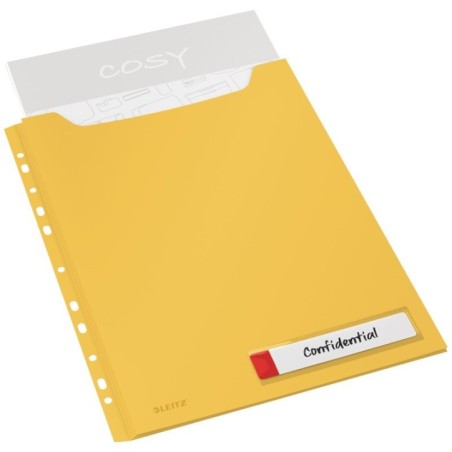 Bolsa Catálogo Leitz Cosy 4668-00-19 A4 PP Emb.3 Amarelo