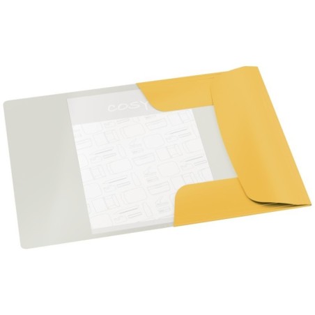 Pasta de Elásticos Leitz Cosy 3002-00-19 A4 250g 3 Abas Amarelo