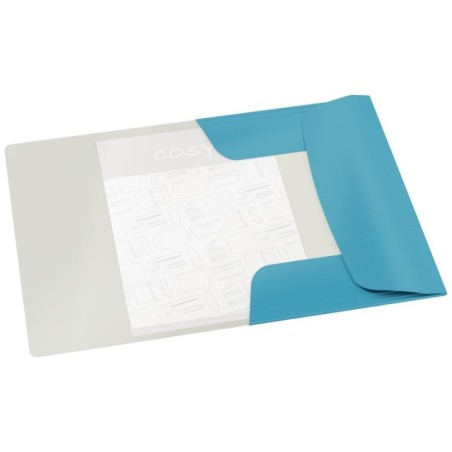 Pasta de Elásticos Leitz Cosy 3002-00-61 A4 250g 3 Abas Azul