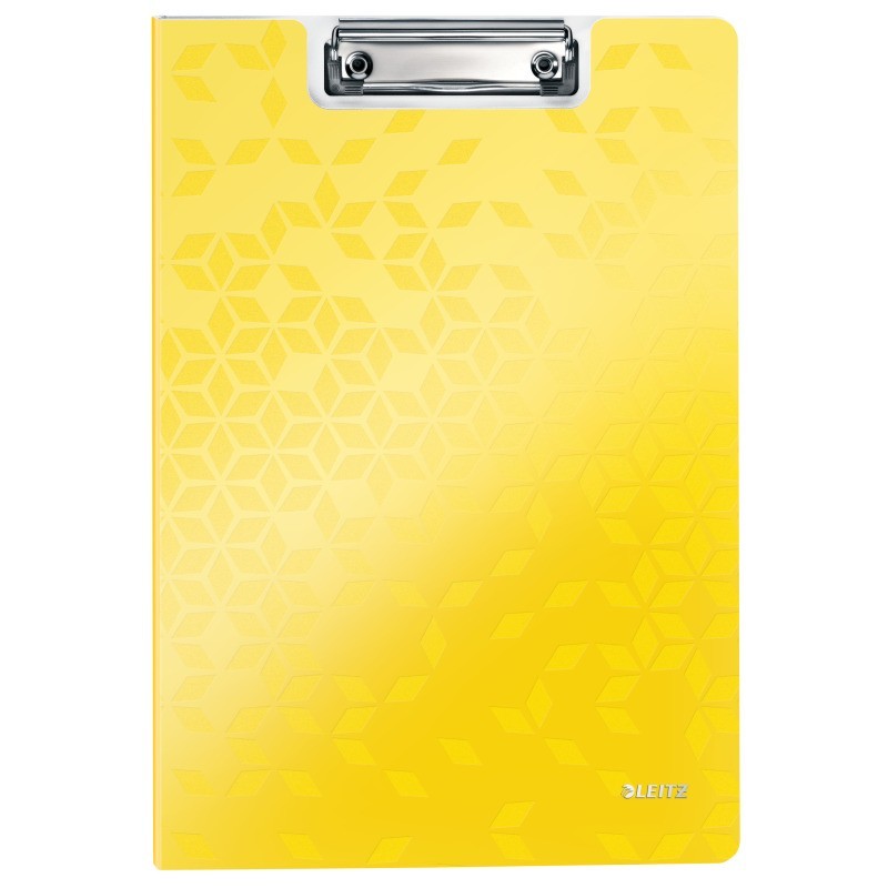 Capa Bloco Leitz WOW 4199-01-16 A4 Miniclip Superior Amarelo Capa Bloco Leitz WOW 4199-01-16 A4 Miniclip Superior Amarelo