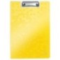 Capa Bloco Leitz WOW 4199-01-16 A4 Miniclip Superior Amarelo Capa Bloco Leitz WOW 4199-01-16 A4 Miniclip Superior Amarelo