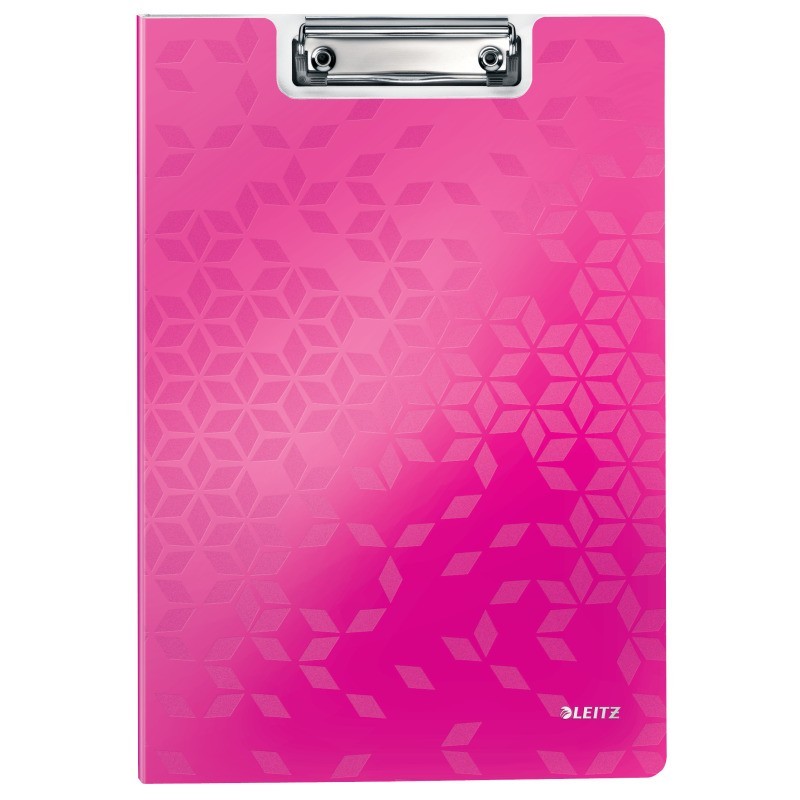 Capa Bloco Leitz WOW 4199-01-23 A4 Miniclip Superior Rosa Capa Bloco Leitz WOW 4199-01-23 A4 Miniclip Superior Rosa