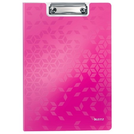 Capa Bloco Leitz WOW 4199-01-23 A4 Miniclip Superior Rosa