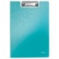 Capa Bloco Leitz WOW 4199-01-51 A4 Miniclip Superior Turquesa Capa Bloco Leitz WOW 4199-01-51 A4 Miniclip Superior Turquesa