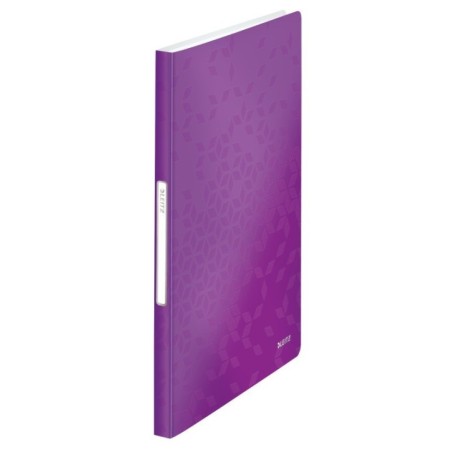 Pasta Catálogo Leitz WOW 4632-01-62 A4 PP 40 Bolsas Violeta