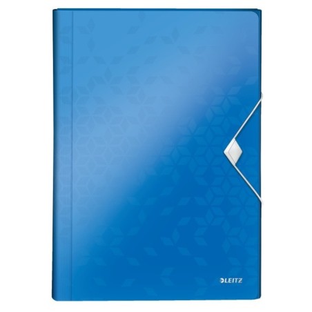 Pasta Classificadora Leitz WOW 4589-01-36 A4 6 Sep. Azul