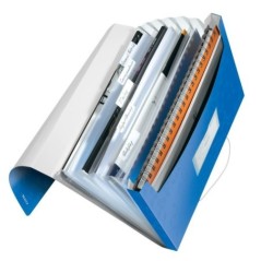 Pasta Classificadora Leitz WOW 4589-01-36 A4 6 Sep. Azul