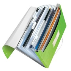 Pasta Classificadora Leitz WOW 4589-01-54 A4 6 Sep. Verde