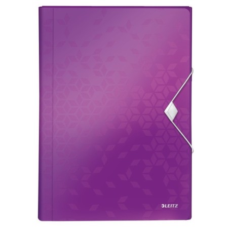 Pasta Classificadora Leitz WOW 4589-01-62 A4 6 Sep. Violeta