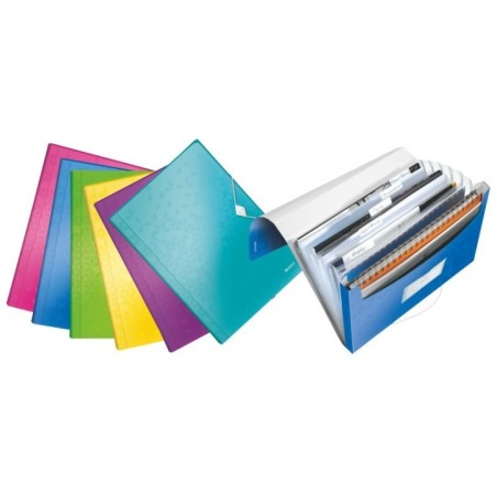 Pasta Classificadora Leitz WOW 4589-01-99 A4 6 Sep. Sortido