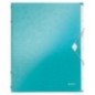 Pasta Classificadora Leitz WOW 4633-01-51 A4 PP 6 Sep. Turquesa
