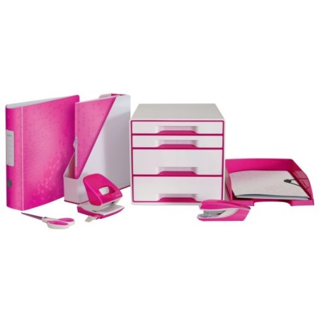 Tabuleiro de Secretária Leitz WOW 5226-30-23 A4 PS Rosa Metálico