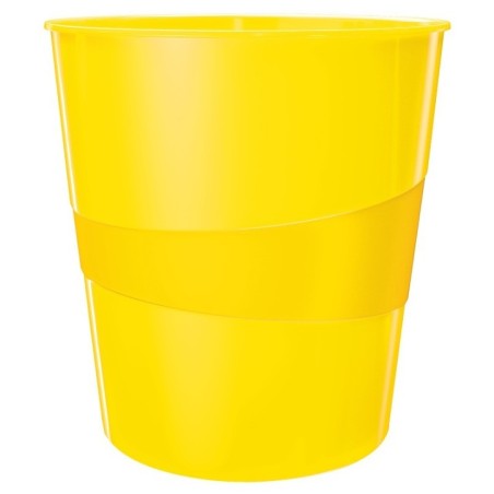Cesto de Papéis Leitz WOW 5278-10-16 PP 15 Litros Amarelo