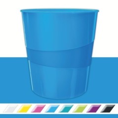 Cesto de Papéis Leitz WOW 5278-10-36 PP 15 Litros Azul