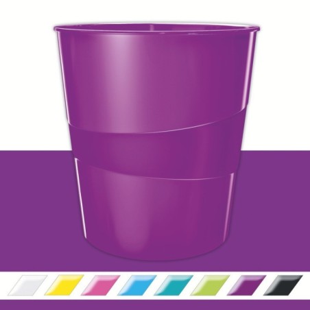 Cesto de Papéis Leitz WOW 5278-10-62 PP 15 Litros Violeta