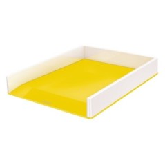 Tabuleiro de Secretária Leitz WOW 5361-10-16 A4+ PS Branco/Amarelo