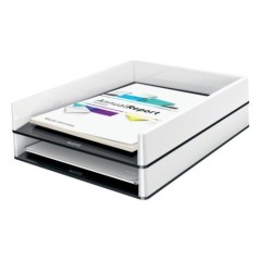 Tabuleiro de Secretária Leitz WOW 5361-10-95 A4+ PS Branco/Preto