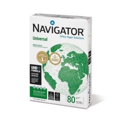 Papel Fotocópia A4 Navigator Universal 80g 5x500 Folhas Branco