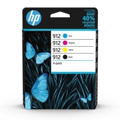 Tinteiro HP Original 912 6ZC74AE 17,08ml (Pack 4) Preto / Cor