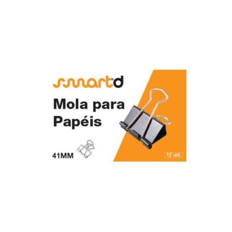 Mola Metálica para Papéis 41mm Cx.12 Preto