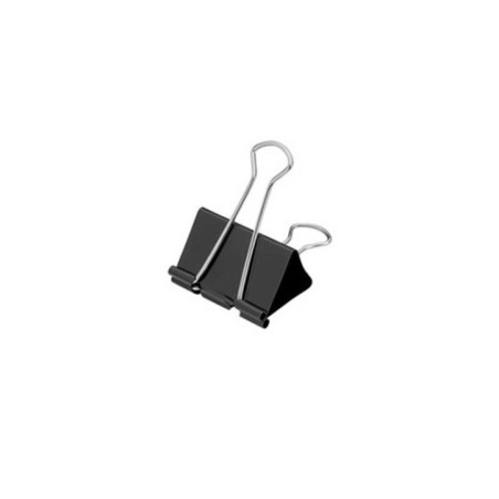 Mola Metálica para Papéis 19mm Cx.12 Preto