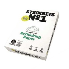 Papel Fotocópia A4 Steinbeis Nº1 Reciclado 80g 5x500 Folhas