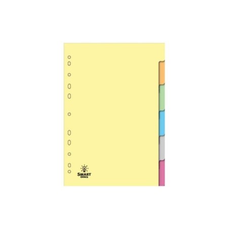 Separador de Cartolina A4 180g  6 Pestanas