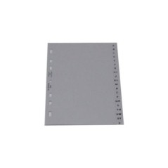 Índice de Plástico A4 PP A a Z Vertical Cinzento