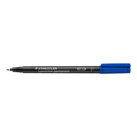 Marcador Staedtler 318-3 Lumocolor permanent F Azul