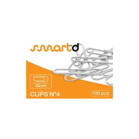 Clipes Nº 4 (33mm) Cx.100 Redondos Zincados