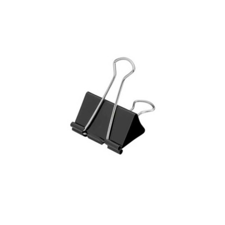 Mola Metálica para Papéis 32mm Cx.12 Preto