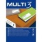 Etiquetas Adesivas Multi3 10490 A4 48,5x16,9mm 100F Branco