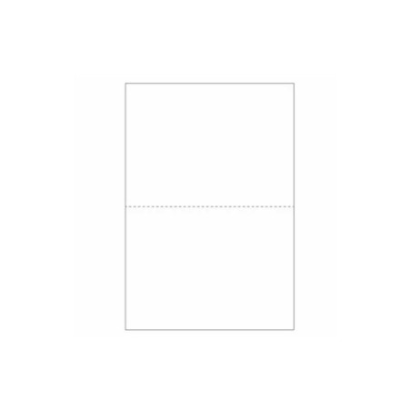 Papel Fotocópia A4 80g Picotado ao Meio 5x500 Folhas Branco