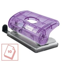 Furador Rapid Colour Breeze Mini FC5 5001534 10 Folhas 2 Furos Malva