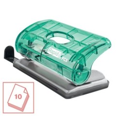 Furador Rapid Colour Breeze Mini FC5 5001331 10 Folhas 2 Furos Verde