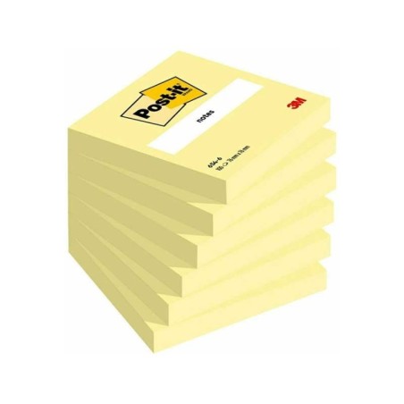 Bloco de Notas Adesivas Post-it 3M 654 76x76mm 100F Amarelo