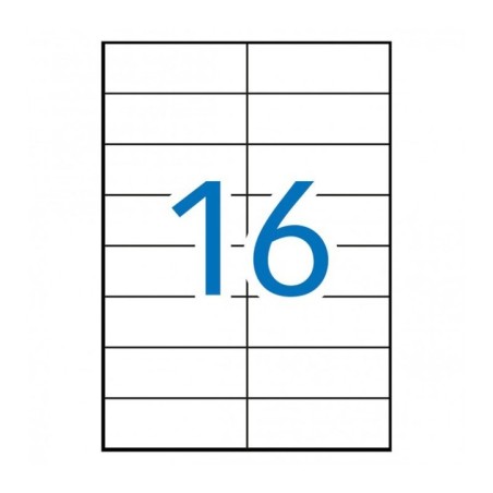 Etiquetas Adesivas Apli 01274 A4 105x37mm 100F Branco