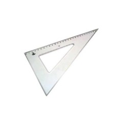 Esquadro de Plástico 60º 29cm Cristal