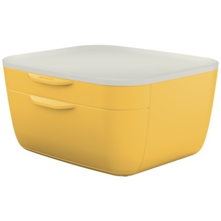 Bloco de 2 Gavetas Leitz Cosy 5357-00-19 Amarelo Quente