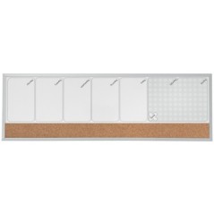 Quadro de Planeamento Nobo 1903780 19x58,5cm Semanal Branco+Cortiça