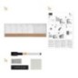 Quadro de Planeamento Nobo 1903780 19x58,5cm Semanal Branco+Cortiça Quadro de Planeamento Nobo 1903780 19x58,5cm Semanal Branco+Cortiça