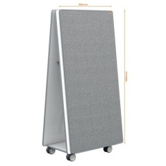 Conjunto 4x Quadros Nobo Move & Meet 180x90cm 1915569 Base Móvel