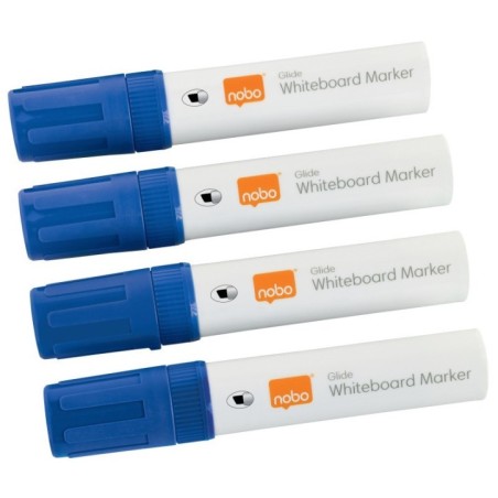 Marcador de Quadro Branco Nobo 1915389 Glide 10mm Cx.4 Azul