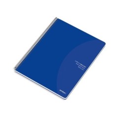 Caderno de Espiral A5 Azul Capa Mole 80 Folhas 70g Liso