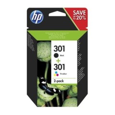 Tinteiro HP Original 301 N9J72AE 3ml/ 3ml (Pack 2) Preto / Cor