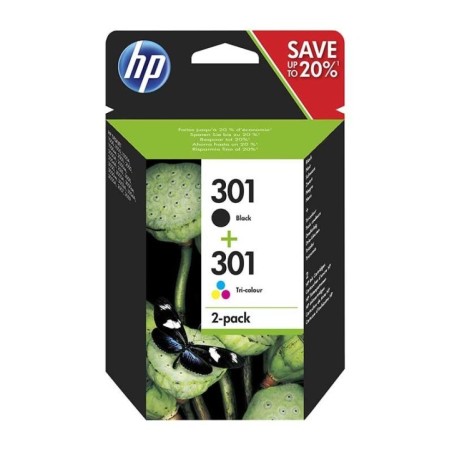 Tinteiro HP Original 301 N9J72AE 3ml/ 3ml (Pack 2) Preto / Cor
