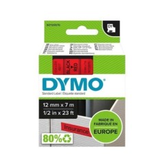 Fita Dymo D1 Standard S0720570 (45017) 12mmx7m Preto s/ Vermelho