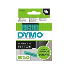 Fita Dymo D1 Standard S0720590 (45019) 12mmx7m Preto s/ Verde