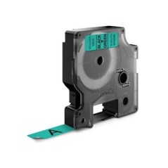 Fita Dymo D1 Standard S0720590 (45019) 12mmx7m Preto s/ Verde